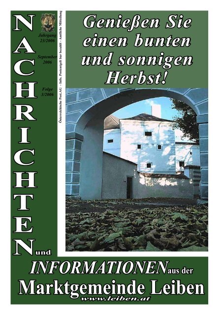 Gemeindezeitung 3/2006 - Marktgemeinde Leiben