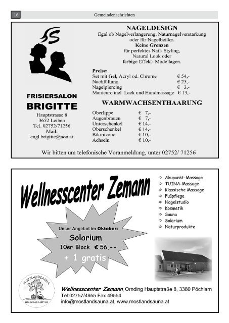 Gemeindezeitung 3/2006 - Marktgemeinde Leiben