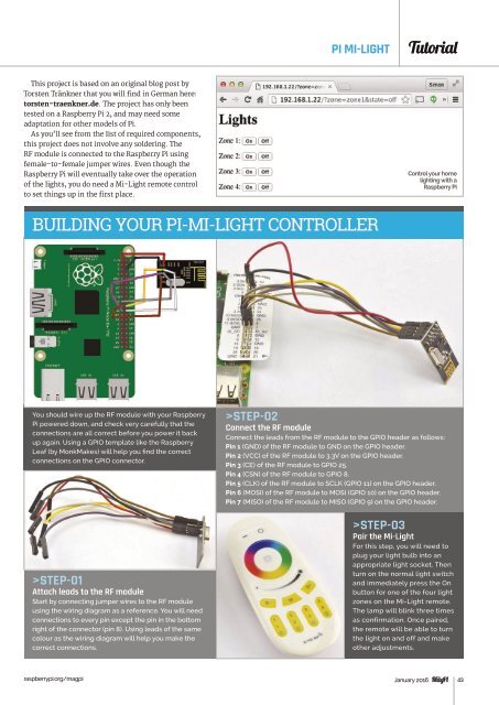 YOUR OFFICIAL RASPBERRY PI MAGAZINE