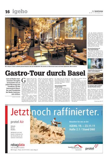 Gastro-Tour durch Basel - B&N Service AG