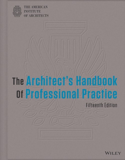 the architects handbook of professional practice