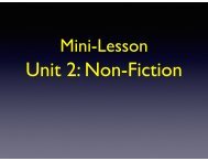 Unit 2 Non-Fiction