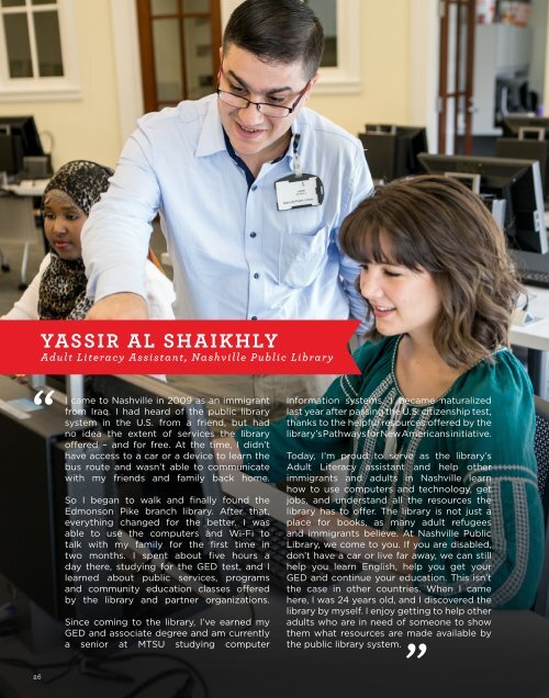 Nashville Public Library + Nashville Public Library Foundation | 2015 Annual Report