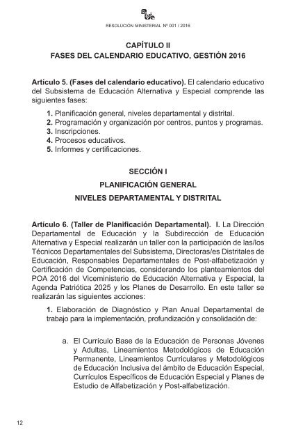 SUBSISTEMA DE EDUCACIÓN ALTERNATIVA Y ESPECIAL