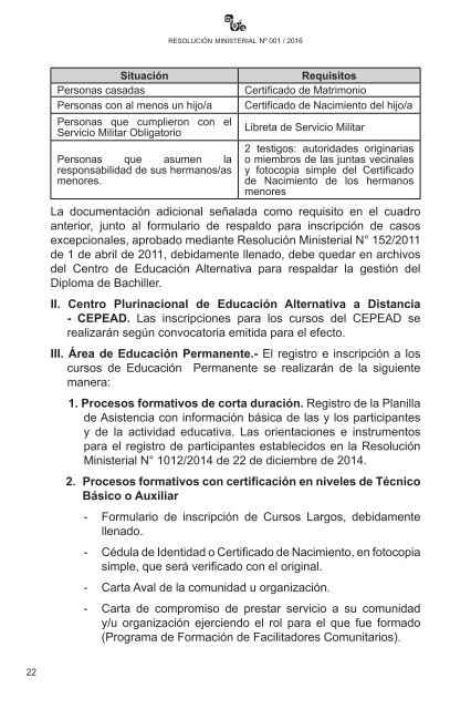 SUBSISTEMA DE EDUCACIÓN ALTERNATIVA Y ESPECIAL