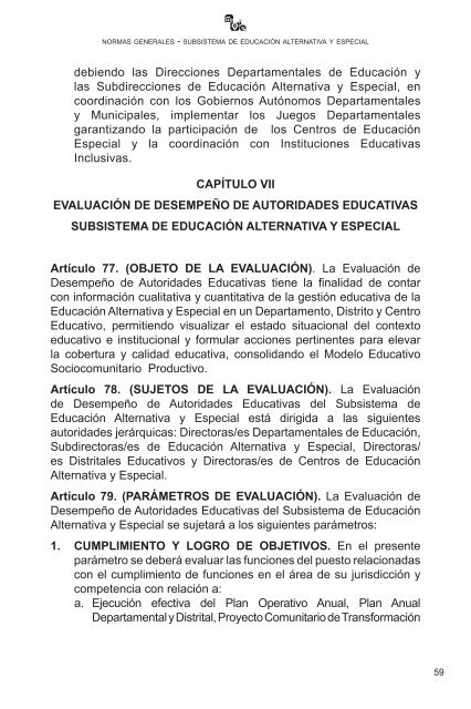 SUBSISTEMA DE EDUCACIÓN ALTERNATIVA Y ESPECIAL