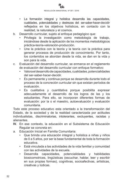 subsistema de educación regular