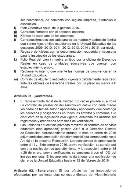 subsistema de educación regular