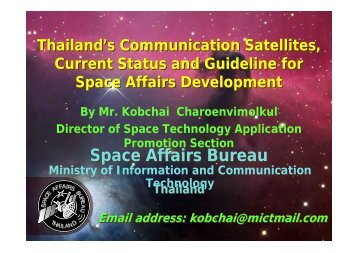 Thailand's Communication Satellites, Current Status - aprsaf