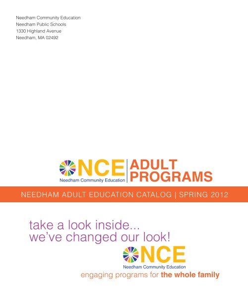 nce adult programs - Needham Public Schools