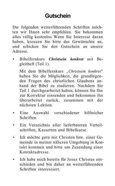 Religion oder Evangelium