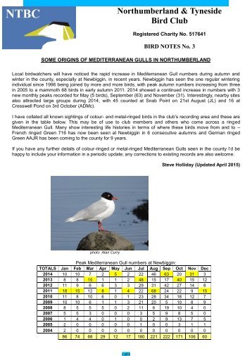 Northumberland & Tyneside Bird Club