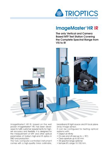 ImageMaster® HR IR - Trioptics