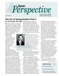 Spear The Art of Temporization Part II - Great Lakes Orthodontics