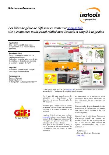 Les idées de génie de Gifi site e-commerce multi-canal ... - Cegid.fr