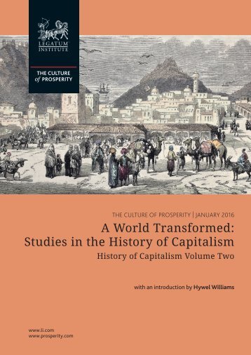 A World Transformed Studies in the History of Capitalism
