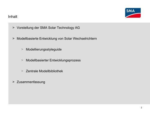 Modellbasierter Entwicklungsprozess von Solar Wechselrichtern