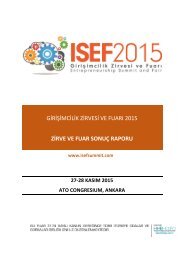 ISEF 2015 Zirve ve Fuarı Sonuç Raporu