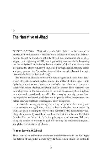 THE SHIITE JIHAD IN SYRIA AND ITS REGIONAL EFFECTS