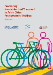 Promoting Non-motorised Transport in Asian Cities