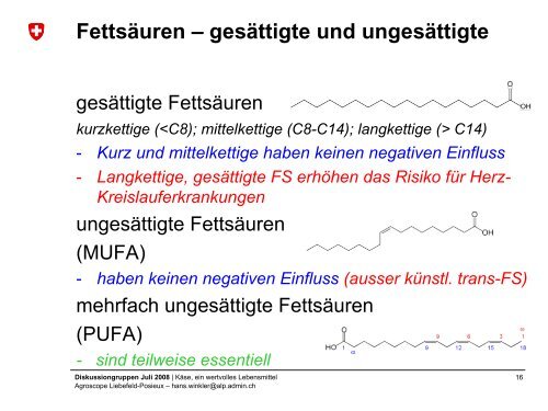 Käse, ein wertvolles Lebensmittel - Agroscope - admin.ch