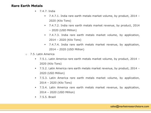 Rare Earth Metals