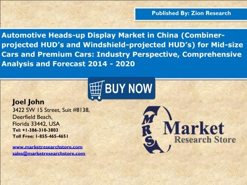 China automotive heads up display market