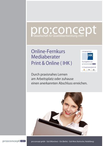 Bitte senden Sie Ihre Anmeldung per Fax an - pro:concept ...