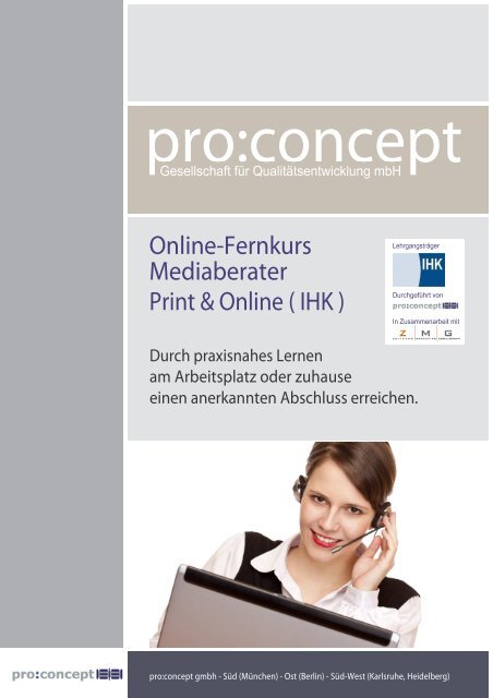 Bitte senden Sie Ihre Anmeldung per Fax an - pro:concept ...