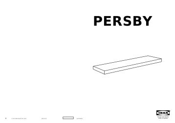 Ikea PERSBY mensola - 00259103 - Istruzioni di montaggio