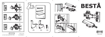 Ikea BESTÃ mobile TV con ante e cassetti - S49124320 - Istruzioni di montaggio