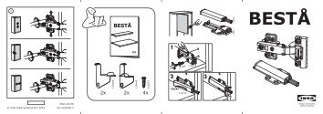 Ikea BESTÃ scaffale con ante - S19047385 - Istruzioni di montaggio