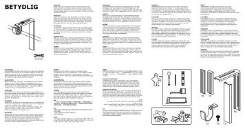 Ikea HUGAD combinazione bastoni tenda bovindo - S19929240 - Istruzioni di montaggio