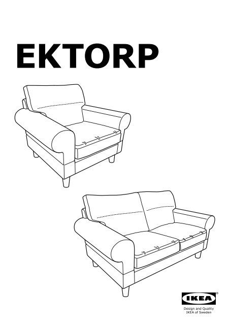 Ikea Ektorp Divano A 2 Posti S09875803 Istruzioni Di Montaggio