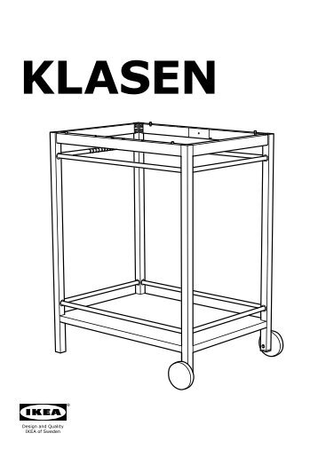 Ikea KLASEN barbecue a carbonella con carrello - S19931808 - Istruzioni di montaggio
