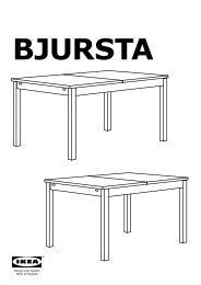 Ikea BJURSTA / BÃRJE tavolo e 6 sedie - S09917228 - Istruzioni di montaggio