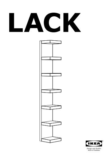 Ikea LACK Scaffale - 60282186 - Istruzioni di montaggio