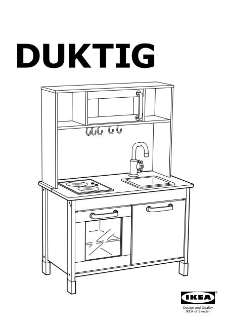 Ikea DUKTIG Cucina Gioco - S49874533 - Istruzioni di montaggio
