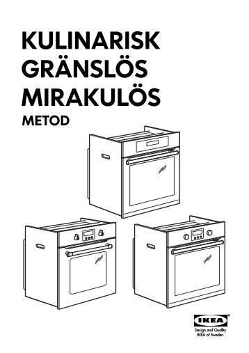 Ikea GRÃNSLÃS forno pirolitico - 10300866 - Istruzioni di montaggio
