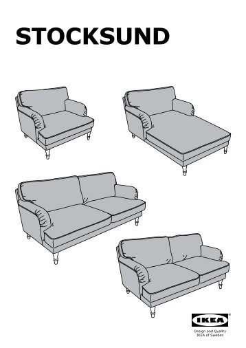 Ikea STOCKSUND Chaise-Longue - S19094800 - Istruzioni di montaggio