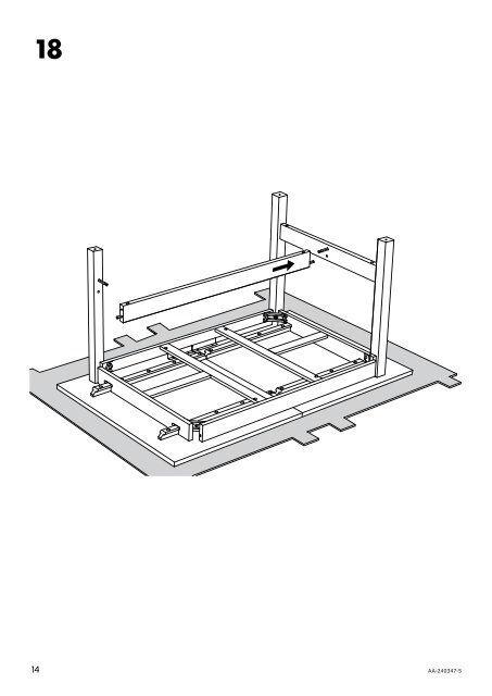 Ikea NORDEN / IDOLF tavolo e 4 sedie - S19161253 - Istruzioni di montaggio