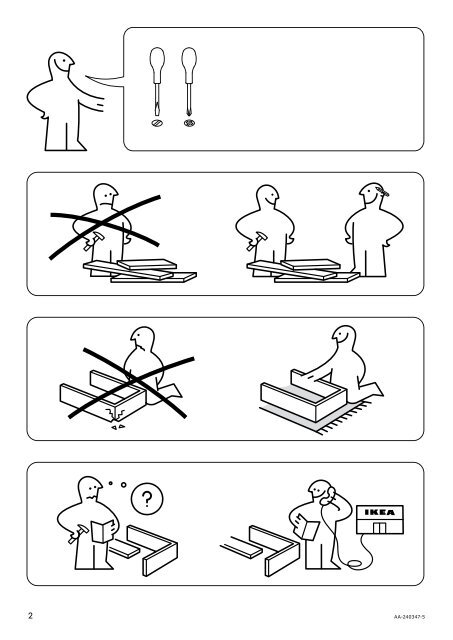 Ikea NORDEN / IDOLF tavolo e 4 sedie - S19161253 - Istruzioni di montaggio