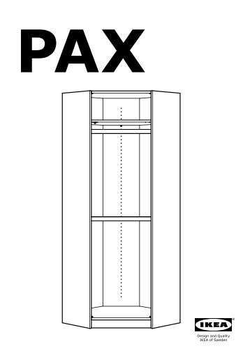 Ikea PAX guardaroba angolare - S69906694 - Istruzioni di montaggio