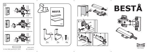 Ikea BEST&Aring; mobile con anta - S59046690 - Istruzioni di montaggio