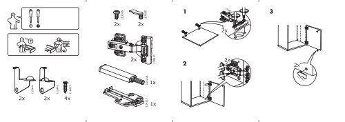 Ikea BEST&Aring; mobile con anta - S59046690 - Istruzioni di montaggio