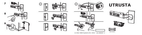 Ikea UTRUSTA cerniera - 60204645 - Istruzioni di montaggio
