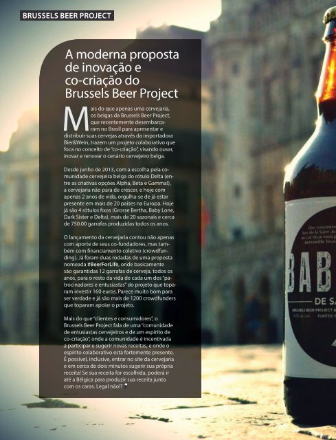 Revista Beer Brasil - Edição 01 - JAN2016
