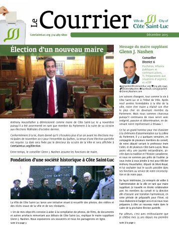 Le Courrier de Côte Saint-Luc (décembre 2015)