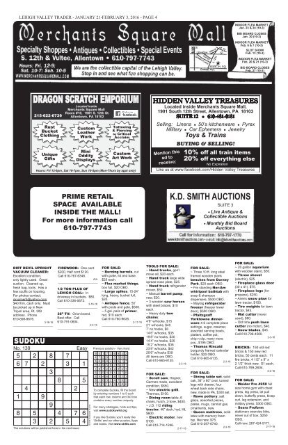 Lehigh Valley Trader January 21-February 3, 2016 issue