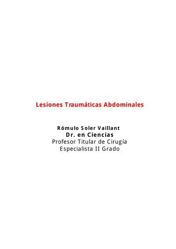 Lesiones Traumáticas Abdominales